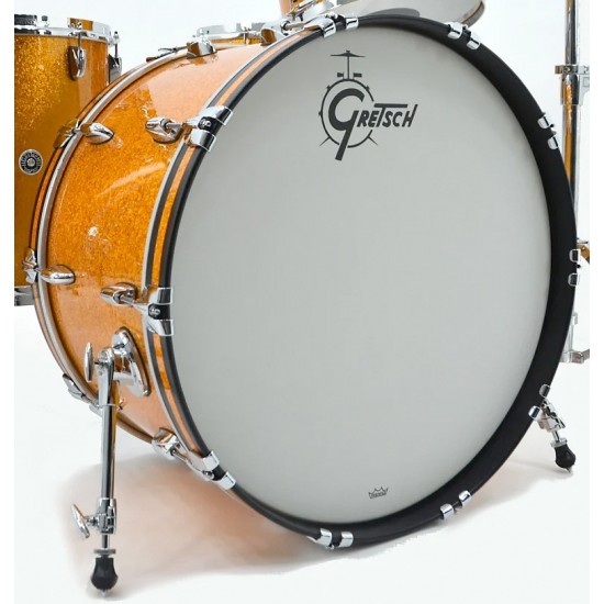 Grosse caisse USA Brooklyn GOLD SPARKLE 22" x 14"
