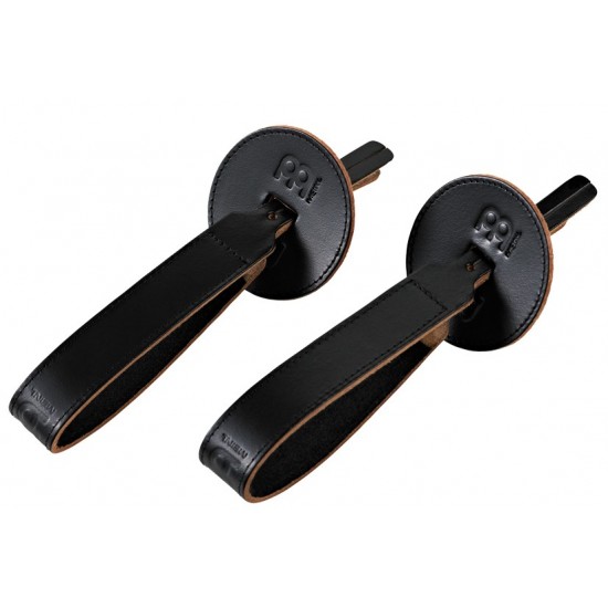 BR3 - Paire Poignees Cuir Cymb. Noire