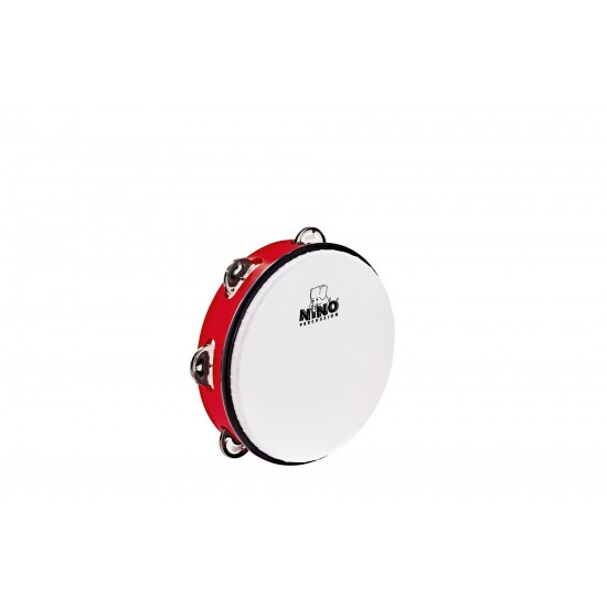 NINO51R - Tambourin Abs 10" +Cymb, Rouge
