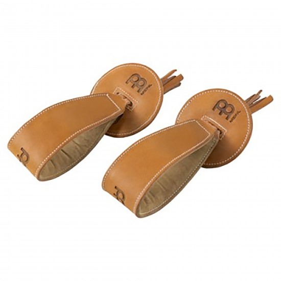 BR1 - Paire Poignees Cuir Cymb. Marron