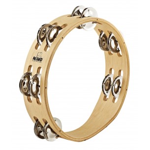 NINO50 - Tambourin Bois 8"/2 Rangs