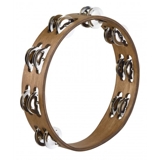 TA2WB - Tambourin Br. Noyer 2R Cymb Nickel