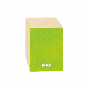 NINO950GR - Cajon 13", Bouleau, Facade Verte
