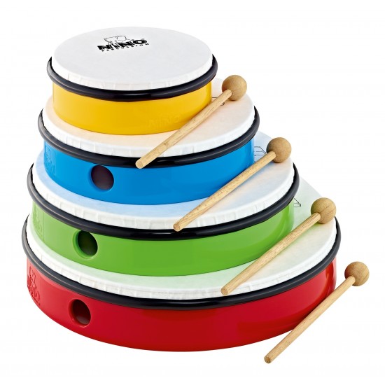 NINOSET6 - Set 4 Tambourins 6-8-12-12" + Houss