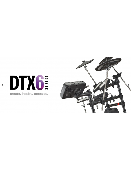 DTX6K3-X - Batterie électronique DTX6 + charley + 3 cymbales PCY135 + KP90