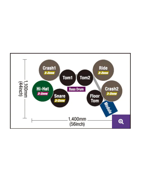 DTX402K - Batterie électronique compacte