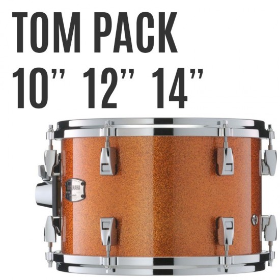 AMP4F3-ORS - Pack toms Absolute Hybrid Maple 10 12 14 + support tom TH945B - Orange Sparkle