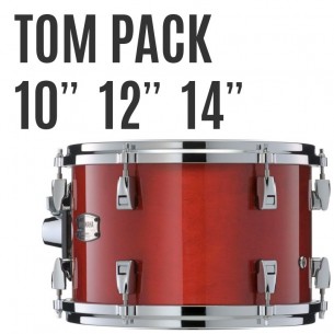 AMP4F3-RAU - Pack toms Absolute Hybrid Maple 10 12 14 + support tom TH945B - Red Autumn