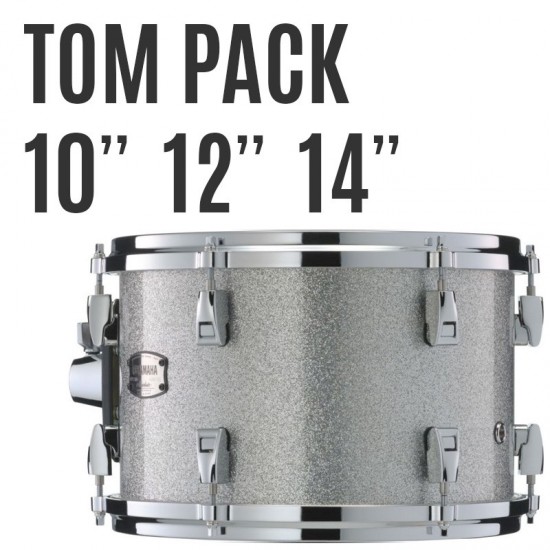 AMP4F3-SLS - Pack toms Absolute Hybrid Maple 10 12 14 + support tom TH945B - Silver Sparkle