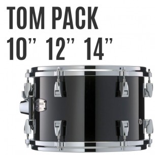 AMP4F3-SOB - Pack toms Absolute Hybrid Maple 10 12 14 + support tom TH945B - Solid Black