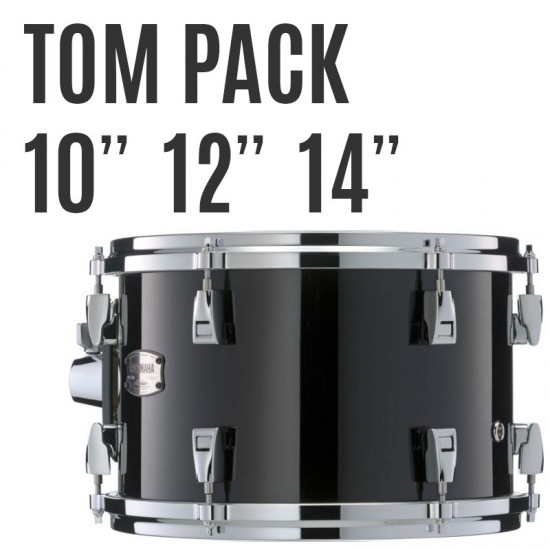 AMP4F3-SOB - Pack toms Absolute Hybrid Maple 10 12 14 + support tom TH945B - Solid Black