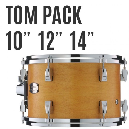 AMP4F3-VN - Pack toms Absolute Hybrid Maple 10 12 14 + support tom TH945B - Vintage Natural