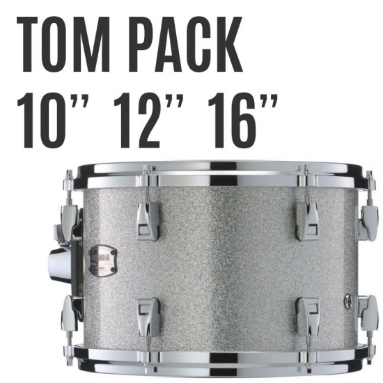 AMP6F3-SLS - Pack toms Absolute Hybrid Maple 10 12 16 + support tom TH945B - Silver Sparkle