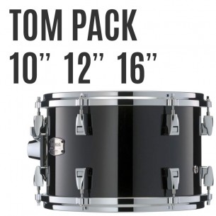 AMP6F3-SOB - Pack toms Absolute Hybrid Maple 10 12 16 + support tom TH945B - Solid Black
