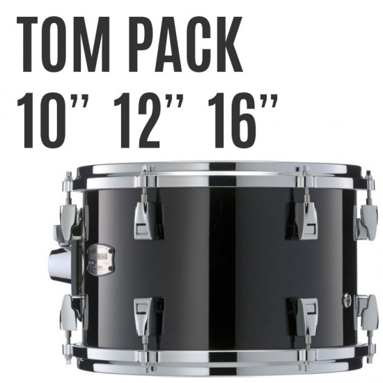 AMP6F3-SOB - Pack toms Absolute Hybrid Maple 10 12 16 + support tom TH945B - Solid Black