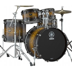 LHOROCK-UES - Kit Live Custom Hybrid Oak ROCK 22 10 12 16 + support TH945B - Uzu Earth Sunburst