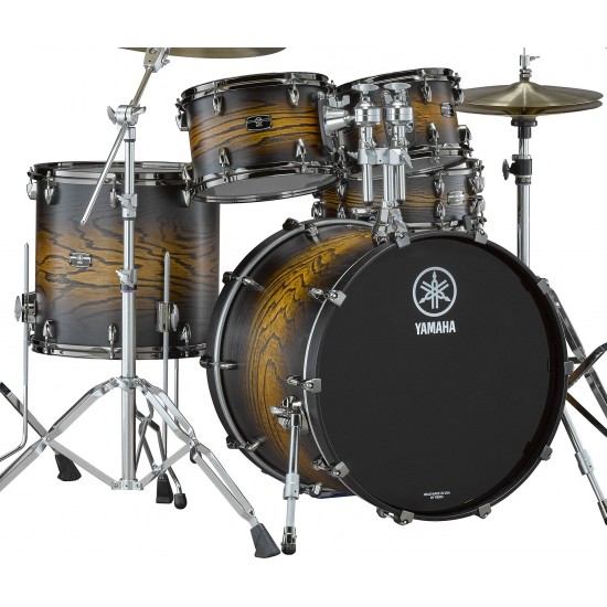 LHOROCK-UES - Kit Live Custom Hybrid Oak ROCK 22 10 12 16 + support TH945B - Uzu Earth Sunburst