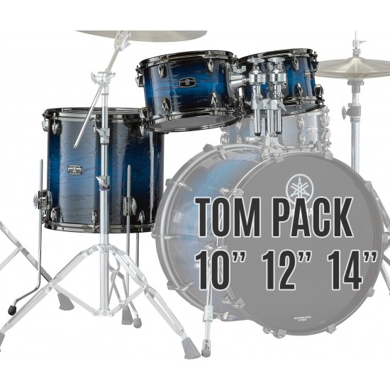 LHP4F3-UIS - Pack toms Live Custom Hybrid Oak 10 12 14 + support tom TH945B - Ice Sunburst