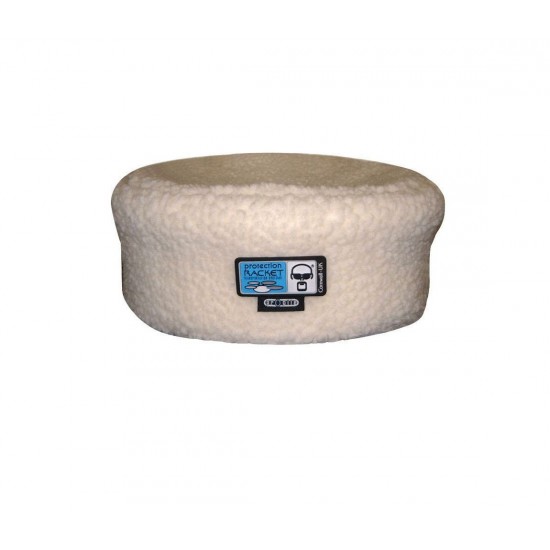 9025-00 - Couvre-assise siège 15" en polaire blanche