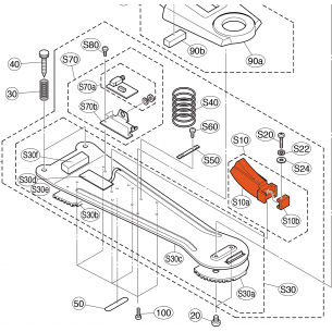 V8647600 - Switch Rubber Assembly - Marteau caoutchouc pour HH65
