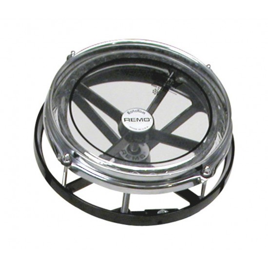 ER-0008-06 - -8" Black Rototom W/Pinstripe