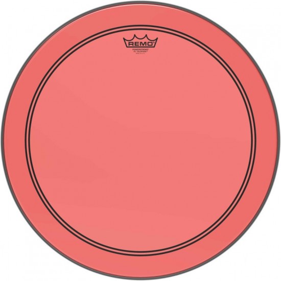 P3-1318-CT-RD - Peau Powerstroke 3 Colortone pour Grosse caisse, rouge, 18"