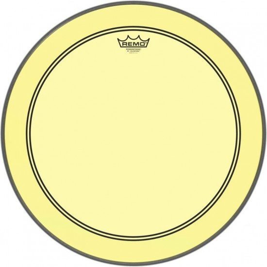 P3-1320-CT-YE - Peau Powerstroke 3 Colortone pour Grosse caisse, jaune, 20"