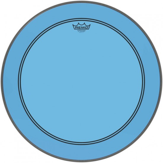 P3-1322-CT-BU - Peau Powerstroke 3 Colortone pour Grosse caisse, bleu, 22"