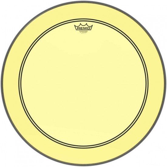 P3-1322-CT-YE - Peau Powerstroke 3 Colortone pour Grosse caisse, jaune, 22"