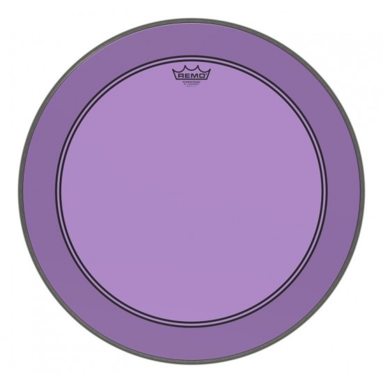 P3-1322-CT-PU - Peau Powerstroke 3 Colortone pour Grosse caisse, violet, 22"