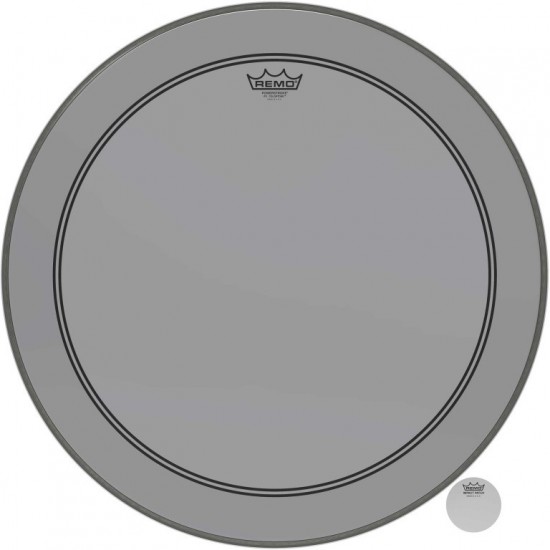 P3-1324-CT-SM - Peau Powerstroke 3 Colortone pour Grosse caisse, smoke, 24"