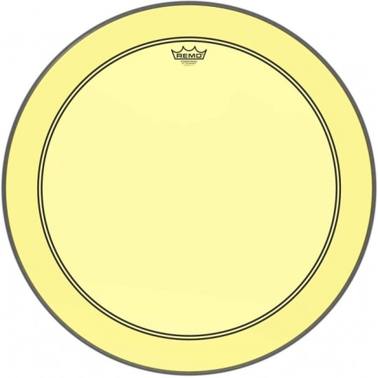 P3-1326-CT-YE - Peau Powerstroke 3 Colortone pour Grosse caisse, jaune, 26"