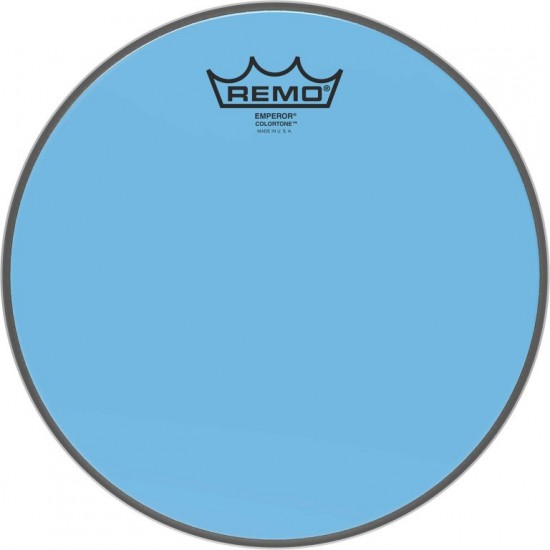 BE-0310-CT-BU - Peau Emperor Colortone, bleu, 10"