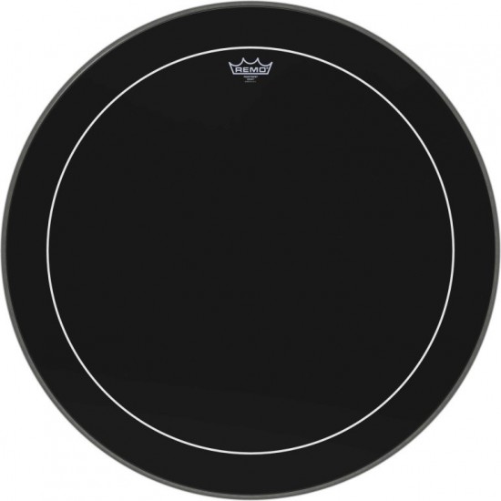 ES-1628-PS - Peau Ebony Pinstripe 28" pour Grosse caisse