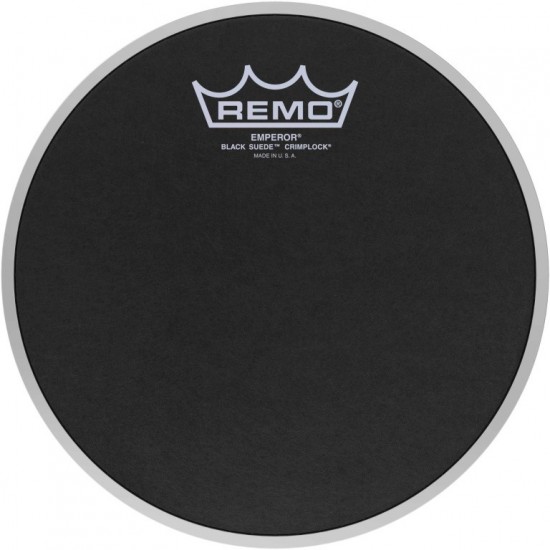 ES-0808-MP - Peau 8" Emperor Ebony Suede Crimplock pour tom de parade