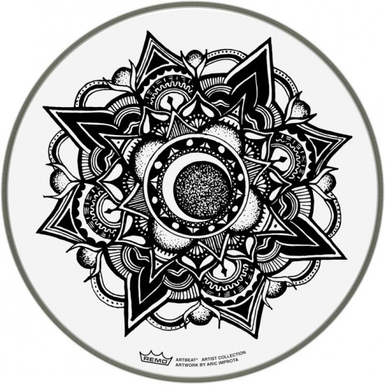 PE-0013-AB-005 - Peau Artbeat Skyndeep Emperor transparente, 13", Nocturnal Bloom