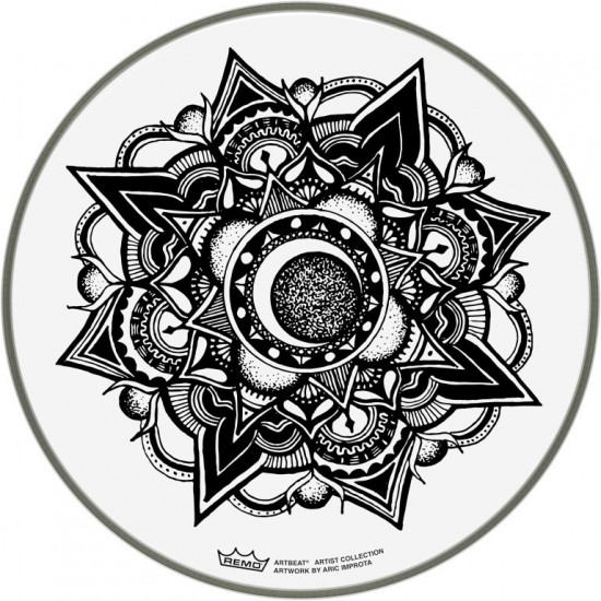 PE-0014-AB-005 - Peau Artbeat Skyndeep Emperor transparente, 14", Nocturnal Bloom