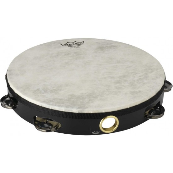 TA-5110-70 - Tambourin 10" avec 1 rangée de 8 cymbalettes avec peau non-accordable