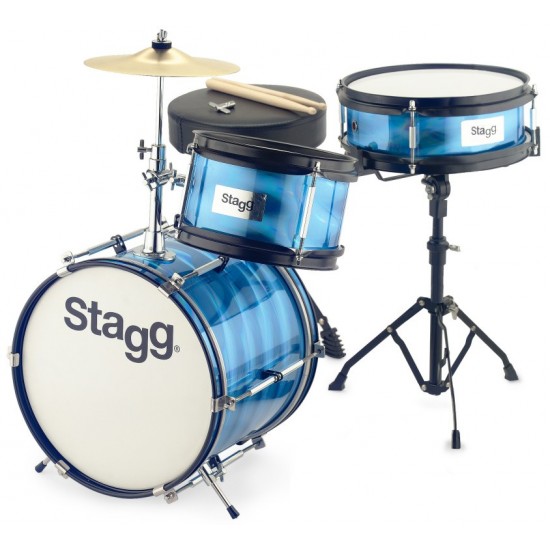 TIM JR 3/12B BL - 3Pc 12"Jr Drset+Hw/Throne-Blue