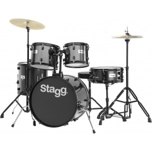 TIM120B BK - Batterie 20" Standard, 5 fûts en tilleul (6-plis) + hardware & cymbales