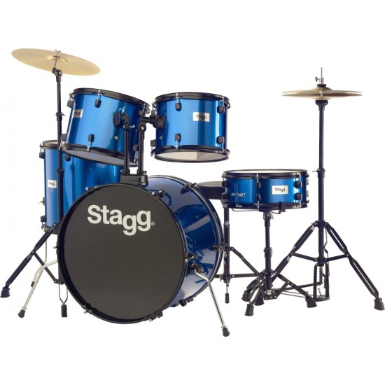 TIM122B BL - 5Pc Drset.22"+Hw/Cym/Throne-Bl