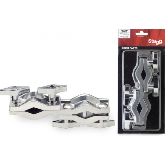 DPC400-0XMM - Pince de fixation basique pour 2 tubes