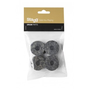 SPRF4-4 - 4 Pcs 20Mm Cymbal Felt Washer