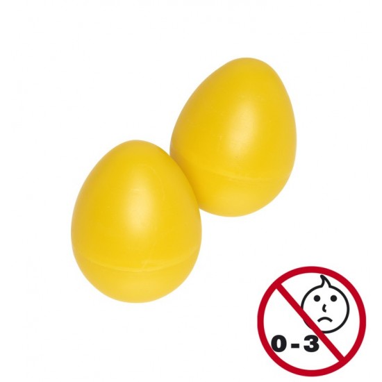 EGG-2 YW - Paire de Egg Shakers en plastique
