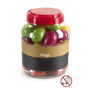 EGG-BOX1 - Boite de 40 Egg Shakers en plastique