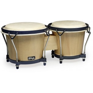 BW-70-N - Bongos traditionnels en bois 6" et 7"