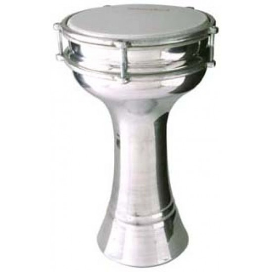 ALM.PL20 - 20 cm Darbuka aluminium lisse avec clef d'accordage