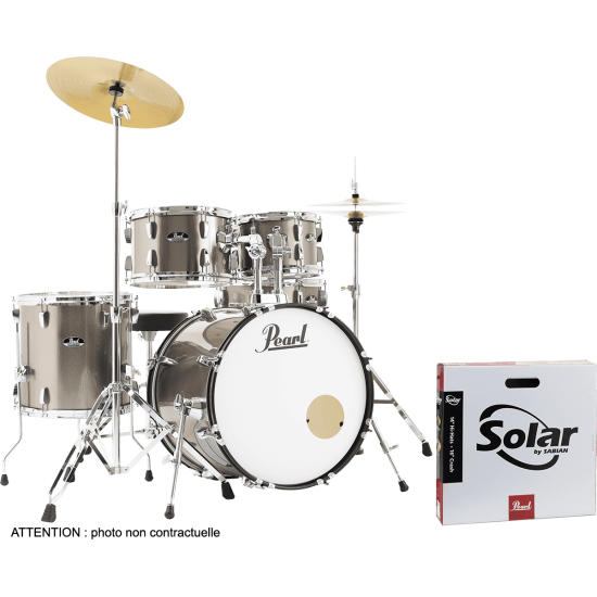 RSS505CC-707 - Batterie Roadshow fusion 20" + pack Sabian Solar Bronze Metallic