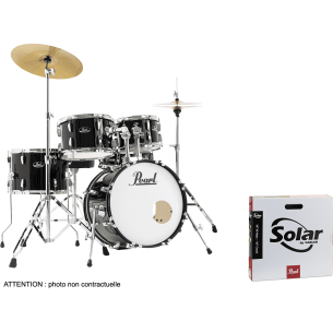RSS585CC-31 - Batterie Roadshow junior 18" + pack Sabian Solar Jet Black