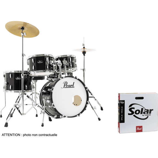 RSS585CC-31 - Batterie Roadshow junior 18" + pack Sabian Solar Jet Black